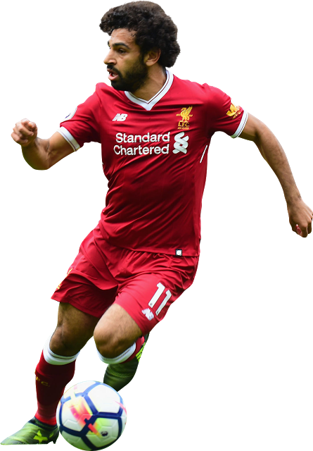 More Free Football Player Png Clip Arts - Mohamed Salah Png (445x640)