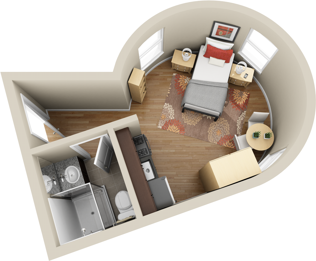 Make Your Floor Plans Pop - Studio Apartment Floor Plans (1500x894)