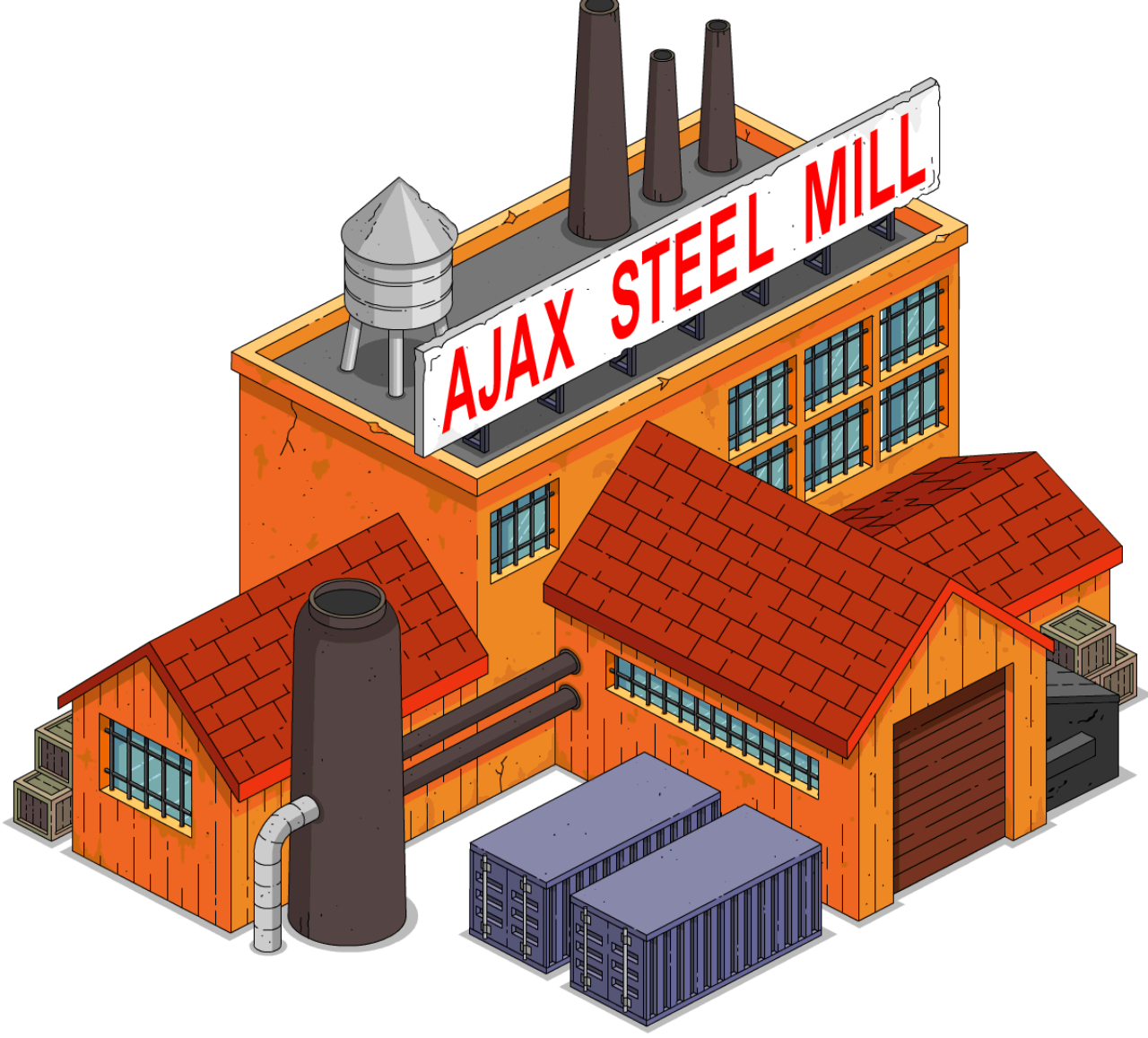 Unlock Roscoe Ajax Steel Mill - Edificios Springfield Heights (1280x1157)