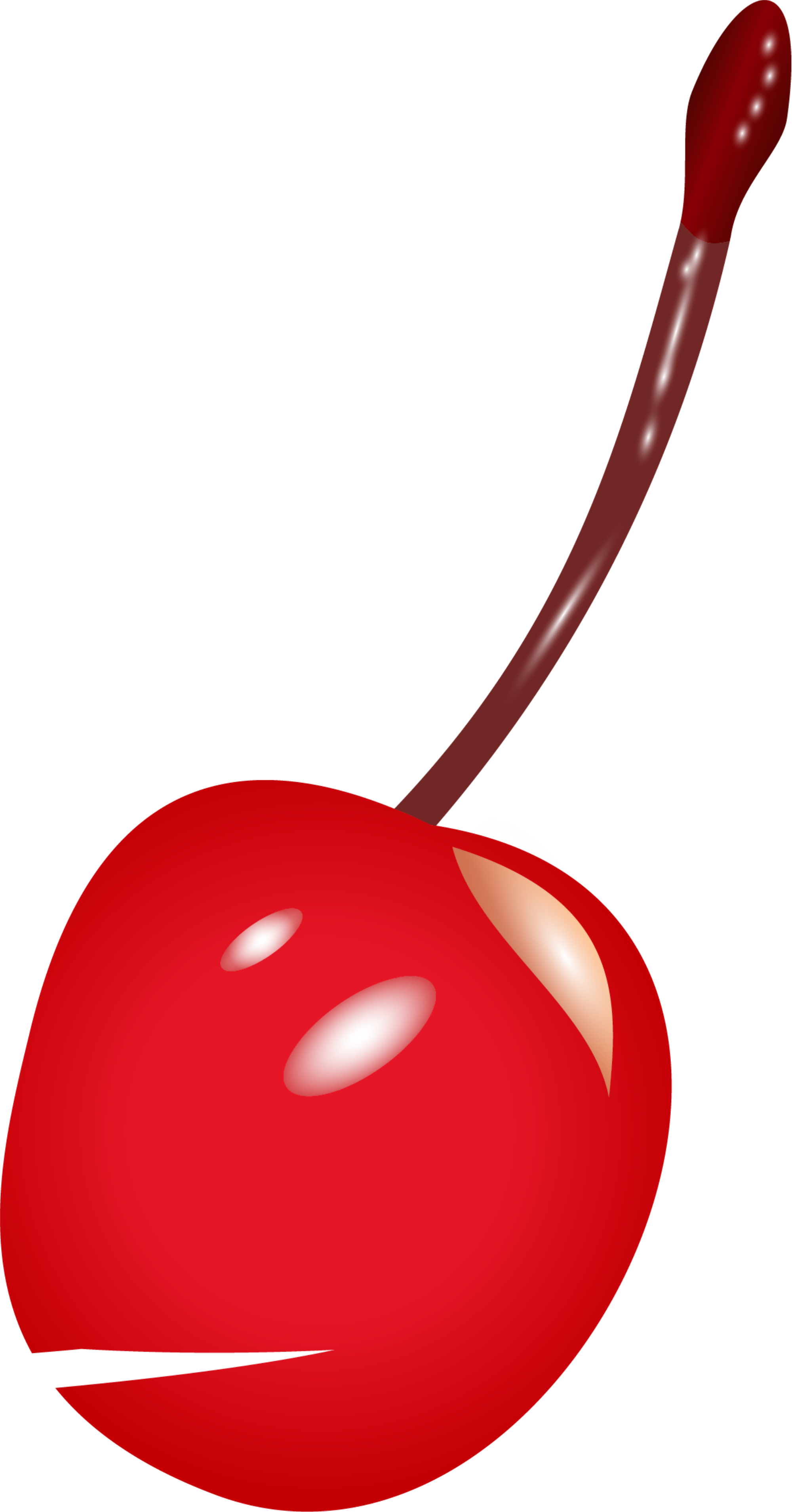 Cherry Red Watercolor Painting - Portable Network Graphics (2000x3818)