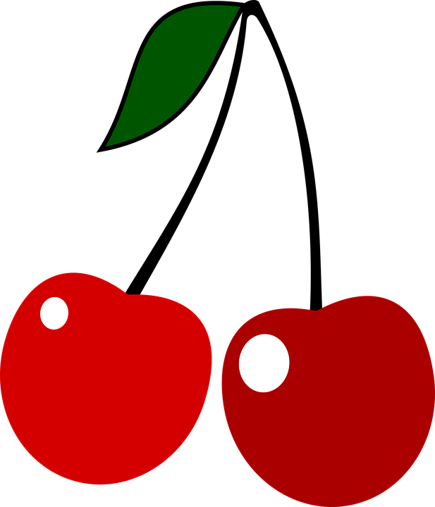 Cherry Clipart Ceri - Cherry Vector Png (617x720)