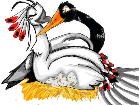 Nest For Five By Toxic-dolls - Cartoon (450x340)