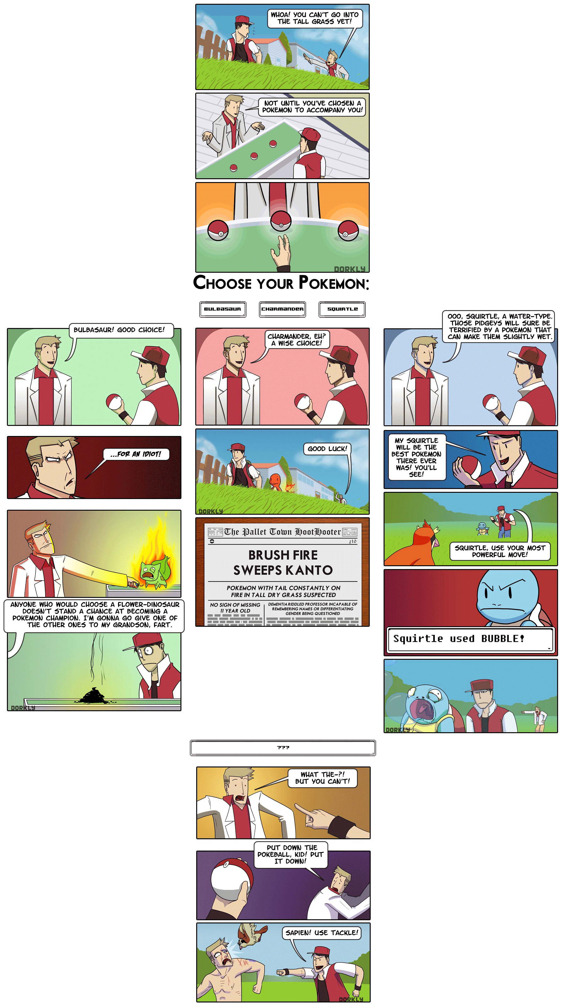 Comics,funny Comics &amp - Pokemon Memes Professor Oak (1800x3202)