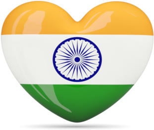 Heart Icon Illustration Of Flag Of India Png Images - Zazzle India Flag Keychain (400x300)