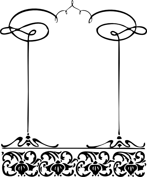 Abstract Clip Art - Borders And Frames Clip Art (498x599)