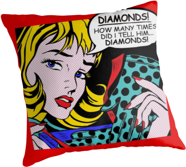 Comics Comic Book Artist Pop Art - Roy Lichtenstein Comic Art - Girl With Gloves Unisex (875x875)