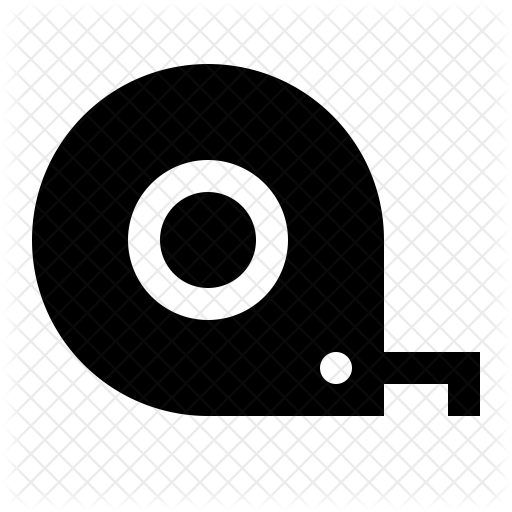 Measure Tape Icon - Circle (512x512)