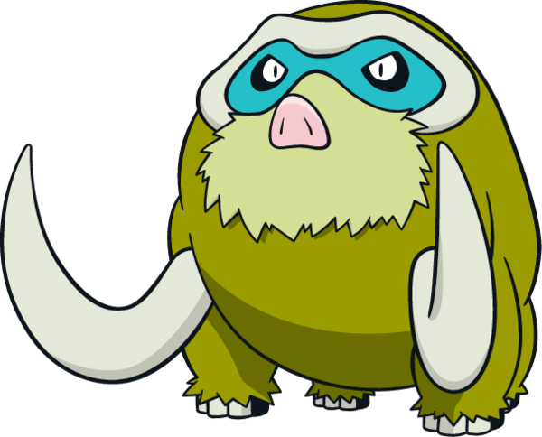 6 Perfect Iv Ev-trained Adamant Shiny Thick Fat Mamoswine - Shiny Mamoswine (600x484)