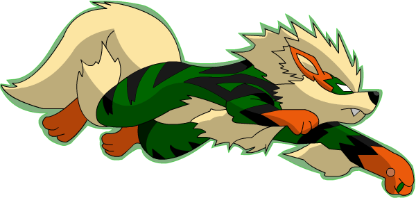 Lanterna Verde By Milo619 - Green Arcanine (600x285)
