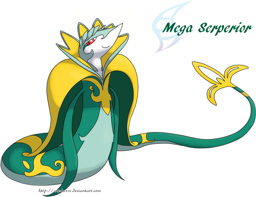 Fat Serperior Eat Pokemon Images - Serperior Mega Evolution (1024x780)