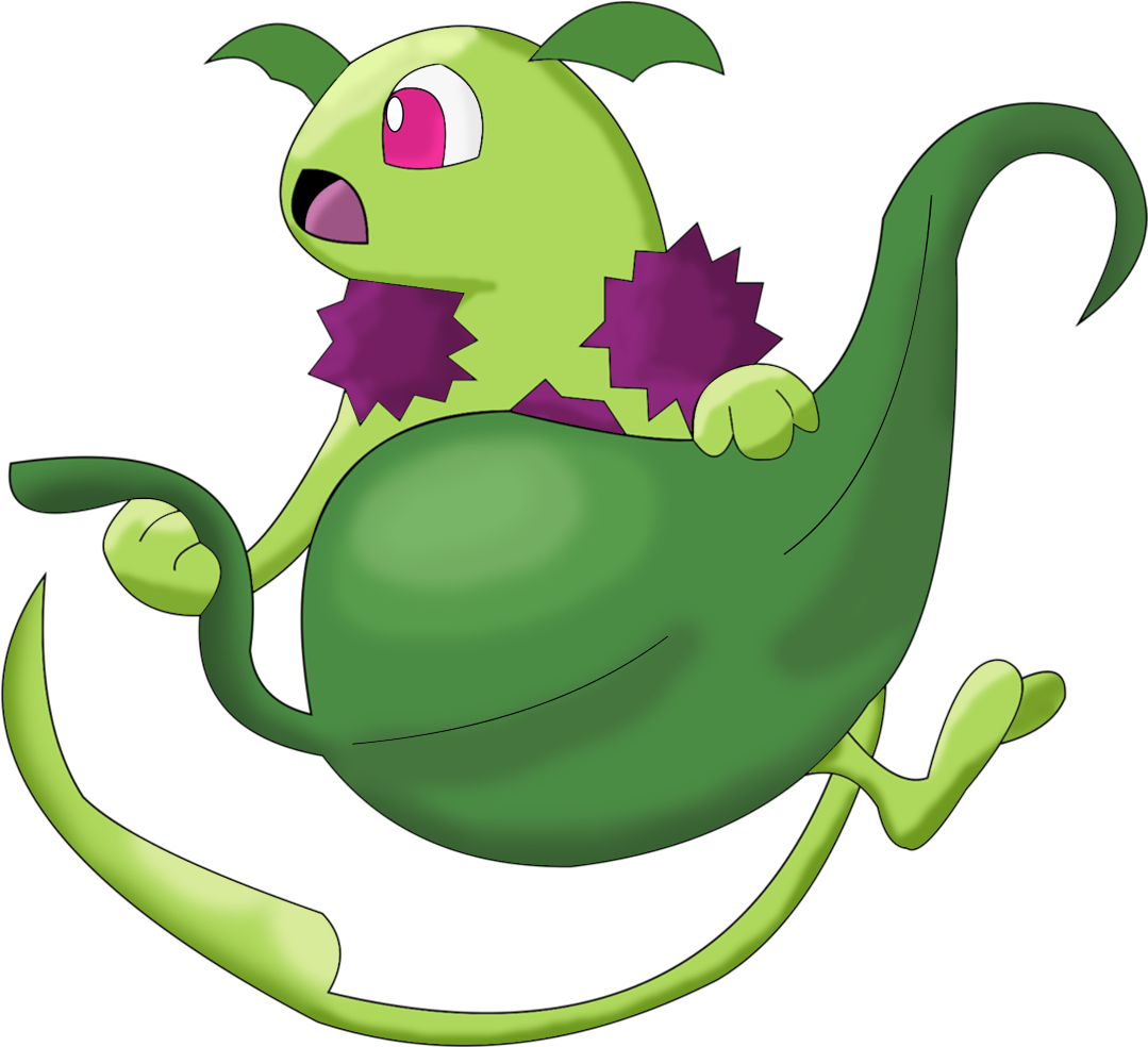 Nimbleaf - Pokemon Vega Iniciales (1100x1100)