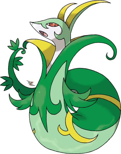 Serperior By Xous54 - Pokemon Jalorda (471x598)
