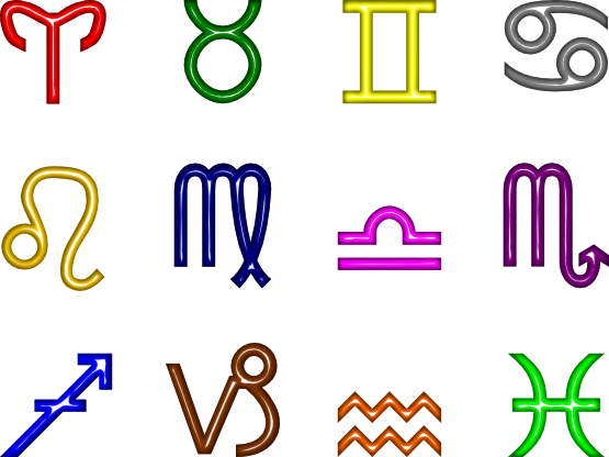 Zodiac Signs 2 555px - Zodiacal Sign Png (555x416)