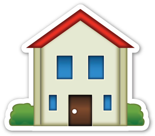 House Building - Emoji Casa (532x466)