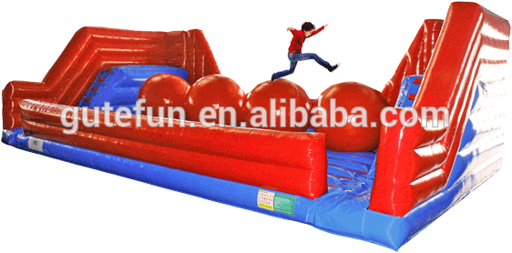Party Events Big Baller Inflatable Wipeout Challenge - Video Game (600x291)
