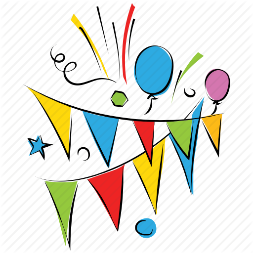 Garland Clipart Streamer - Graphic Design (512x512)
