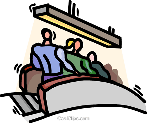 Going Down The Escalator Royalty Free Vector Clip Art - Clip Art (480x400)