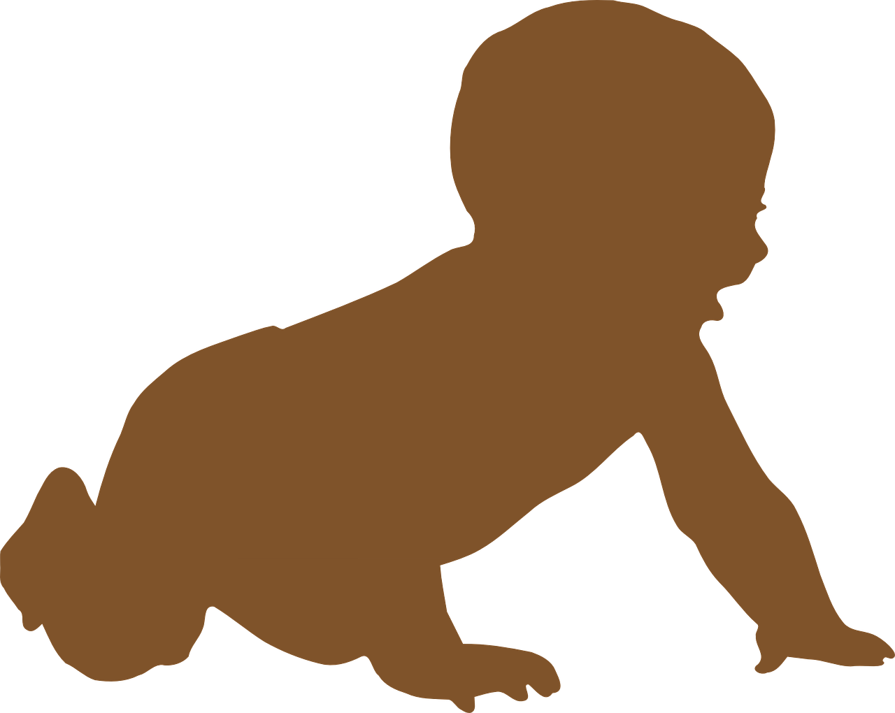 Nature Playlists - Baby Silhouette Clip Art (1280x1020)