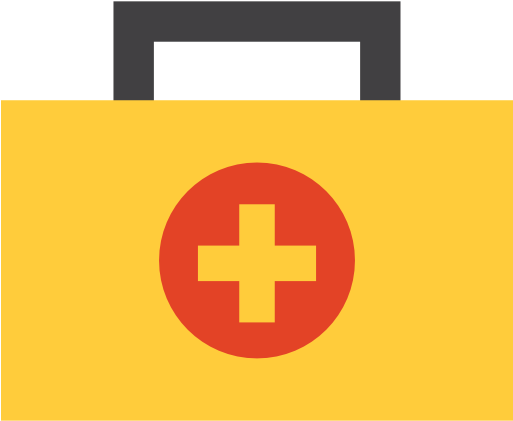 First Aid Kit Free Icon - First Aid Icon Yellow (512x512)