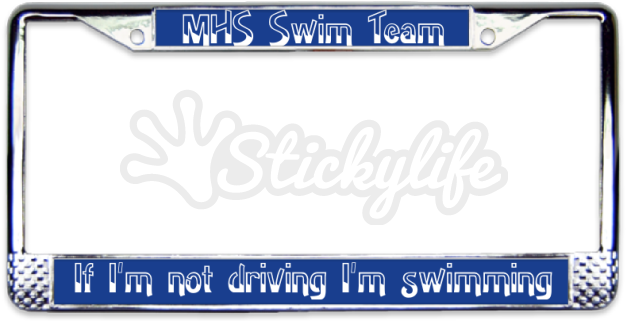 Swim Team License Plate Frame - Street Sign (940x587)