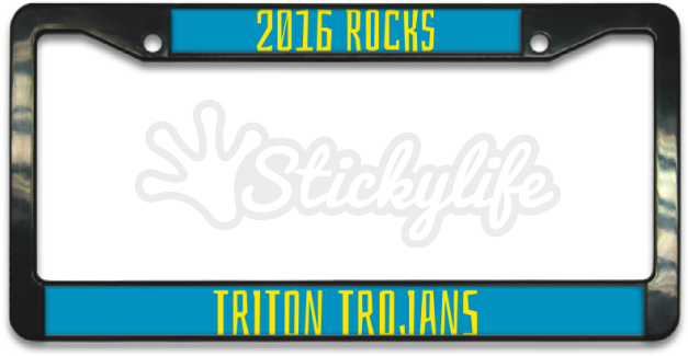 Triton Plastic License Plate Frame - Plastic (940x587)
