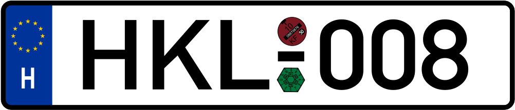 Hungarian License Plate - Czech Licence Plate (1024x233)