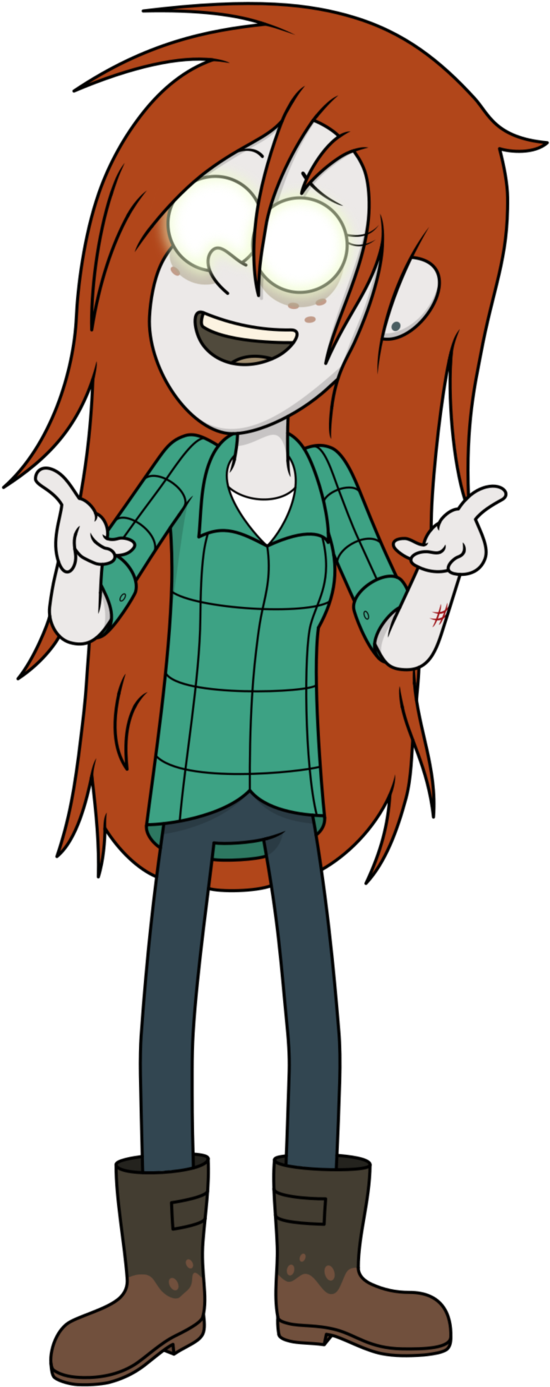 Scary-oke Zombie By Scorchedcube - Gravity Falls Scary Oke Wendy (565x1415)