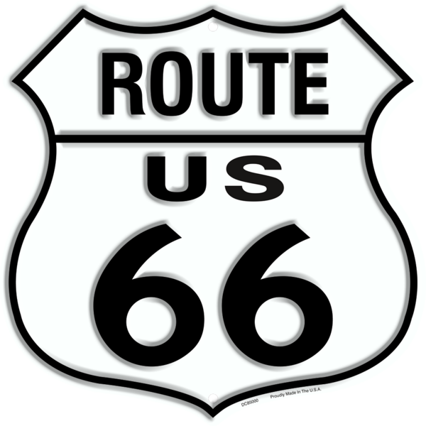 Route 66 Shield - 1 On The Road Wholesale Llc Route 66 Set Of 2 Signs (600x600)
