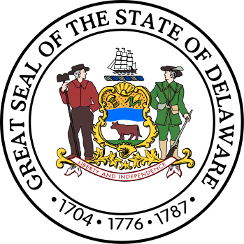 Delaware - Delaware State Seal (349x349)