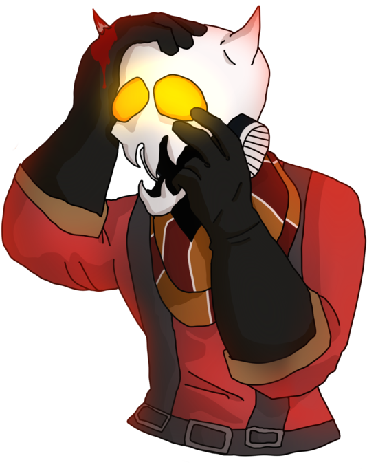 Spooky Scary Pyro By Angry-huntsman - Illustration (600x710)
