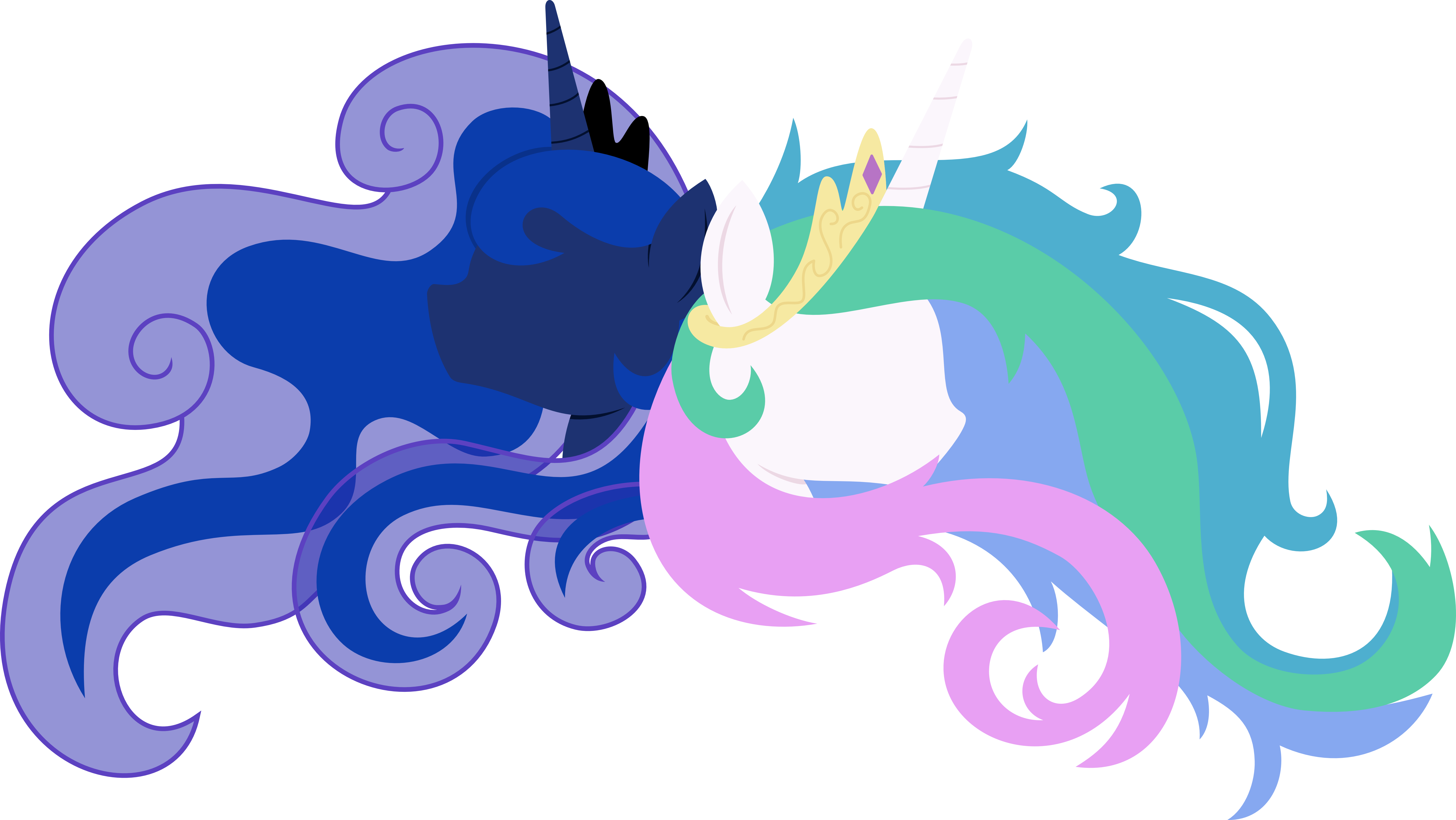 Princess Celestia Twilight Sparkle Rainbow Dash Princess - Illustration (6001x3378)
