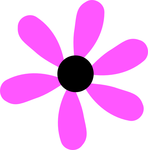 This Free Clip Arts Design Of Magenta Flower - Clip Art (588x596)
