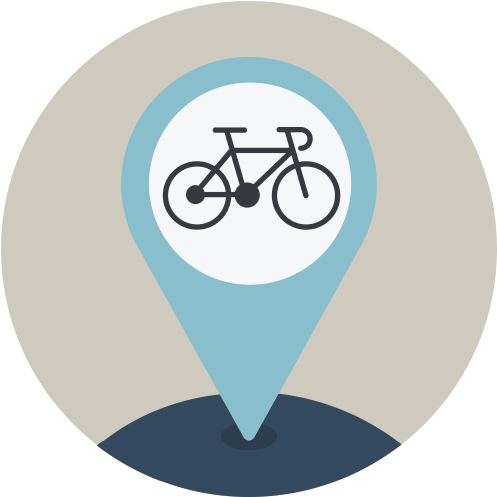 Hours And Location - Bike Location Icon (512x512)