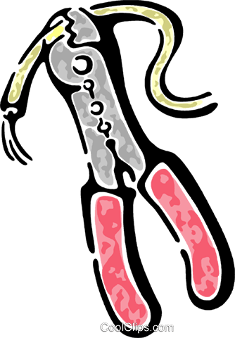 Wire Cutters Royalty Free Vector Clip Art Illustration - Wire Cutters Royalty Free Vector Clip Art Illustration (334x480)