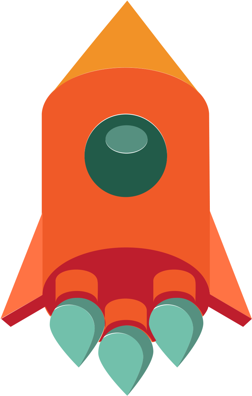 Orange Rocket 1500*1500 Transprent Png Free Download - Vector Graphics (1500x1500)