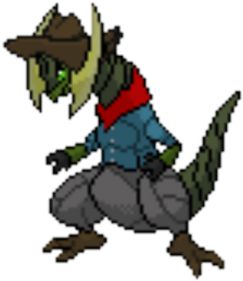 Old West Haxorus - Cartoon (420x420)