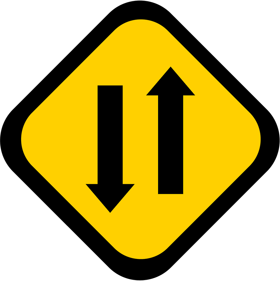 Meios De Transporte - Señales De Transito Curva Pronunciada En S (900x902)