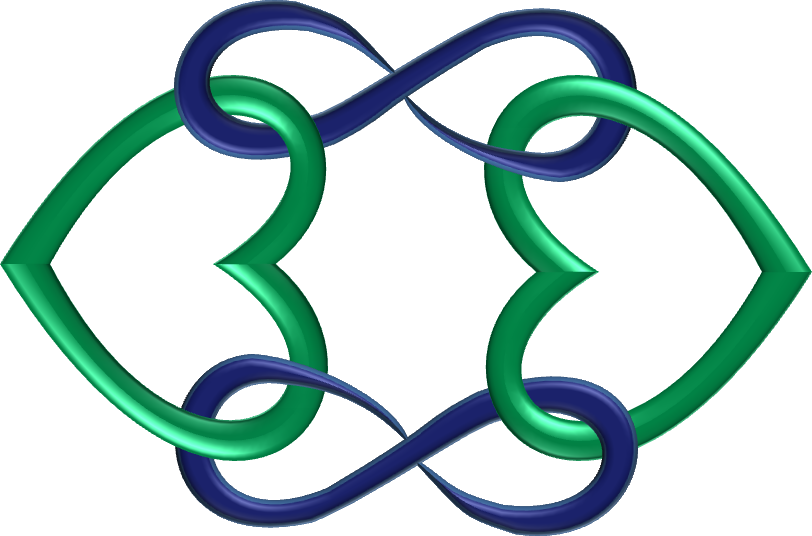 Circle 4 Indigo Green Hearts Infinity 2 1 Week Ago - Circle (812x536)
