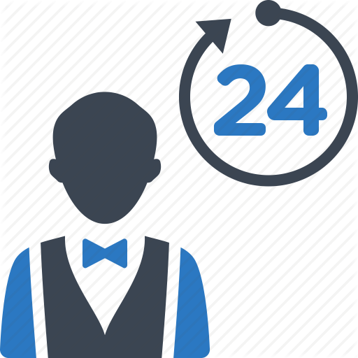 Restaurant Clipart Room Service - 24 Hour Room Service (512x512)