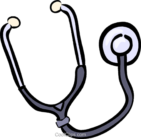 Stethoscope Royalty Free Vector Clip Art Illustration - Stethoscope Royalty Free Vector Clip Art Illustration (480x472)