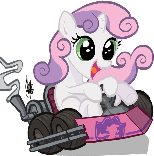 Theartrix, Cute, Diasweetes, Driving, Go Kart, Go-kart, - My Little Pony: Friendship Is Magic (600x600)