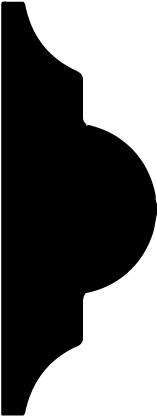 Profile Astragal Moulding - Molding (450x450)