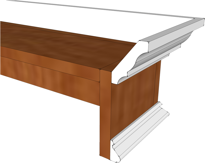 Wood Window Valance With Crown Molding Amazing Diy - Build A Wooden Cornice (800x648)