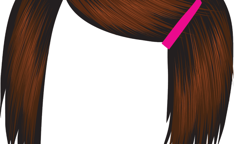 Red Hair Clipart Funny Hair Pencil And In Color Red - Red (800x491)