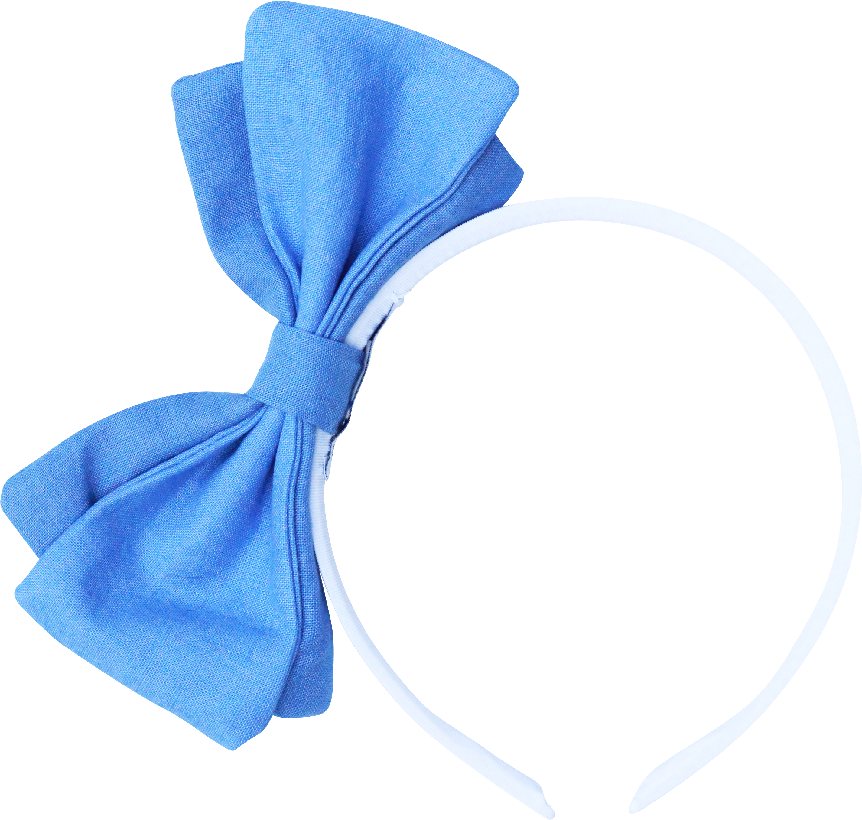 Side Bow Headband In Sky Blue - Blue (3592x3592)