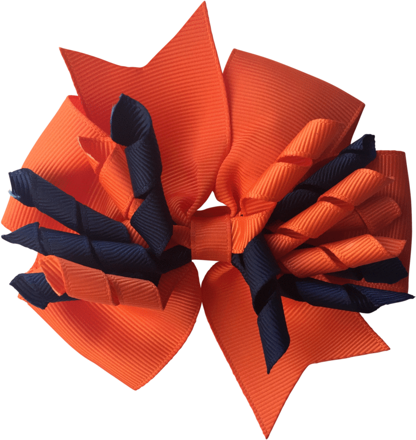 Orange & Navy Hair Accessories - Origami (1024x1024)