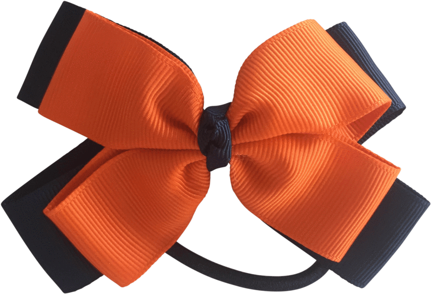 Orange & Navy Hair Accessories - Satin (1024x1024)