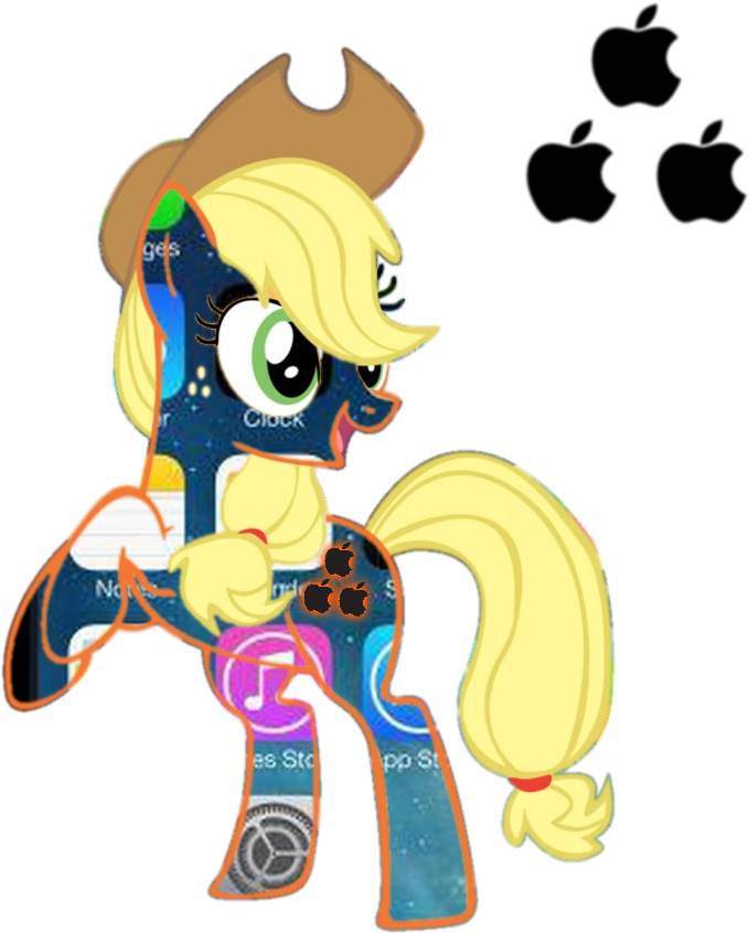 Apple, Applejack, Cutie Mark Background, Edit, Food, - Ios 9 (894x894)