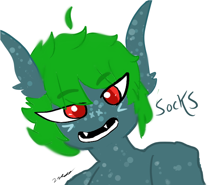 Socks The Fish Boy - Cartoon (744x611)