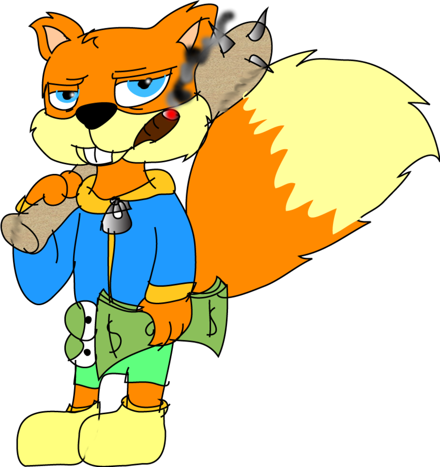 Conker's Bad Fur Day By Purfectprincessgirl - Cartoon (868x921)